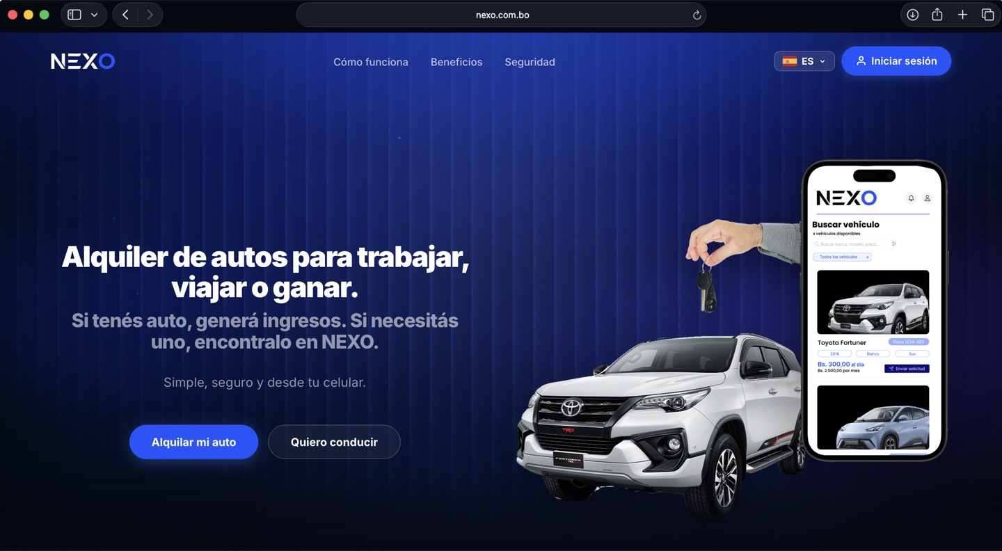 Captura de NEXO
